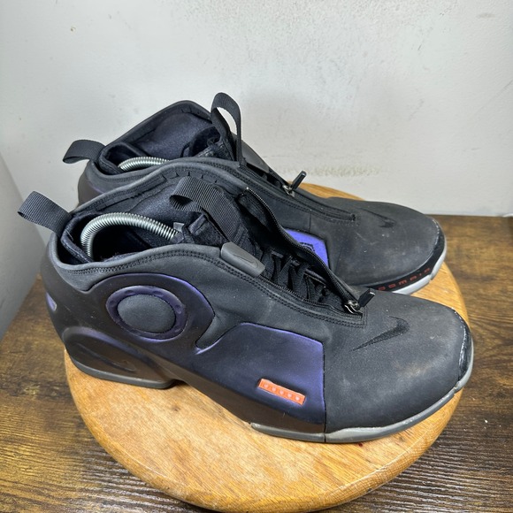 Nike Air Flightposite 2 Mens Basketball Shoes Black Purple Size 13 CD7399-500